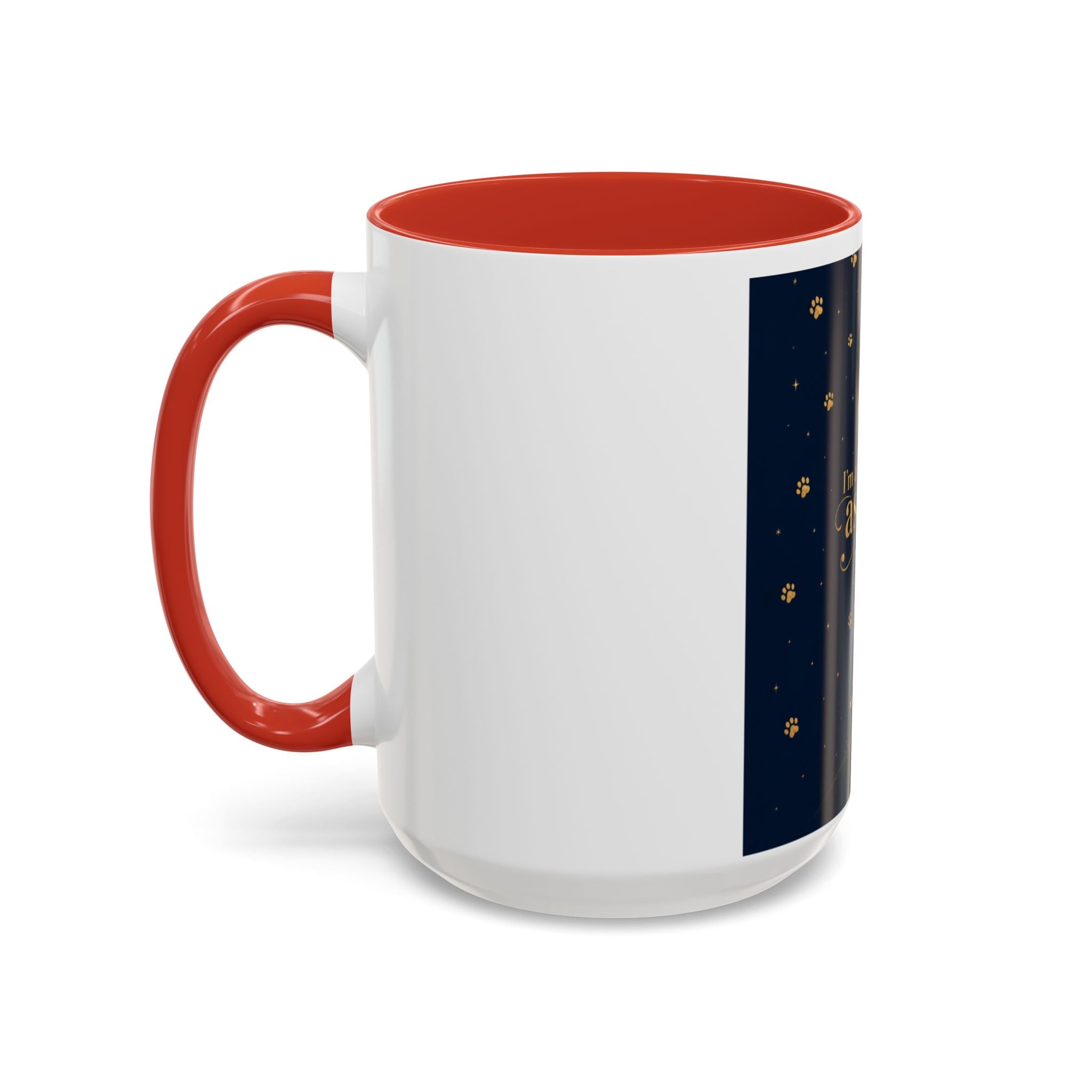 Accent Coffee Mug — “I’m an Astronaut, You’re the Moon” Dog Moonlight Design