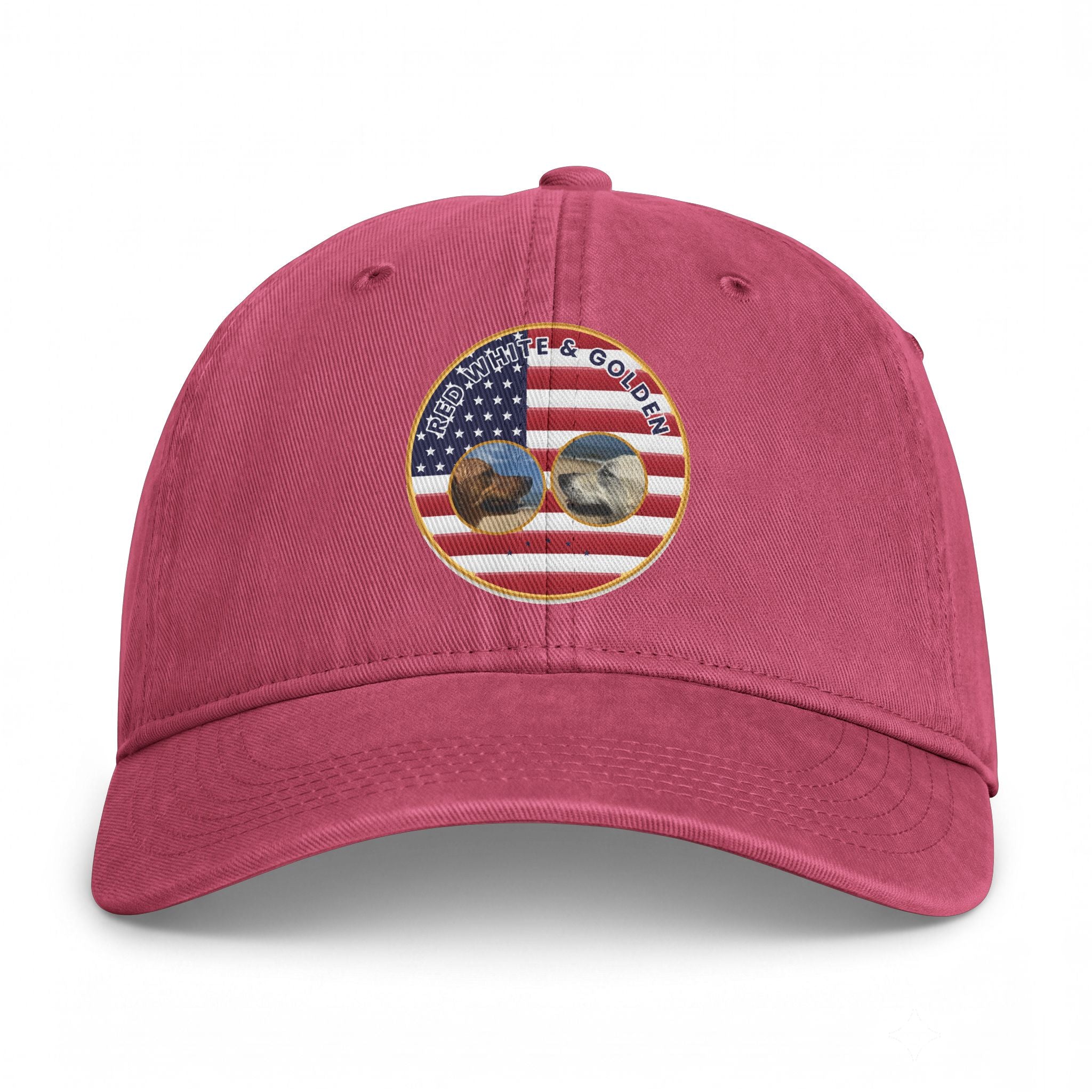 Golf & Golfers American Flag Patch Cap — Coastal Washed Baseball Hat