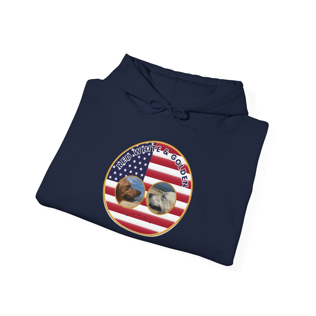 American Flag Sunglasses Hoodie — Patriotic USA Eagle Graphic Sweatshirt