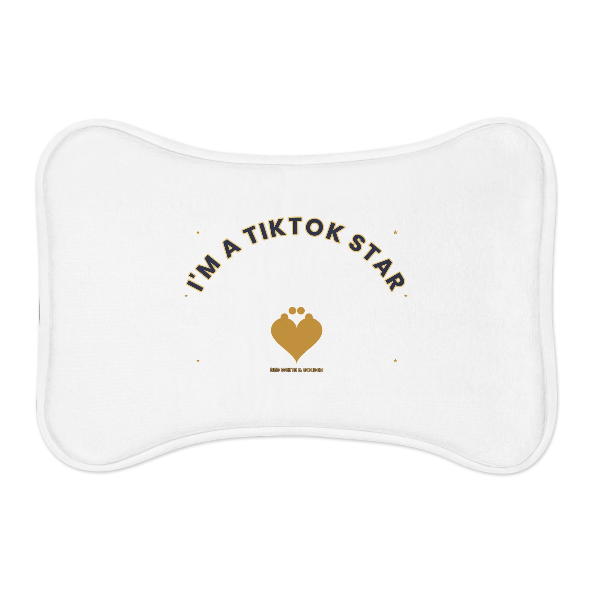 Pet Feeding Mat — "I'm a TikTok Star" Non-Slip Food & Water Placemat