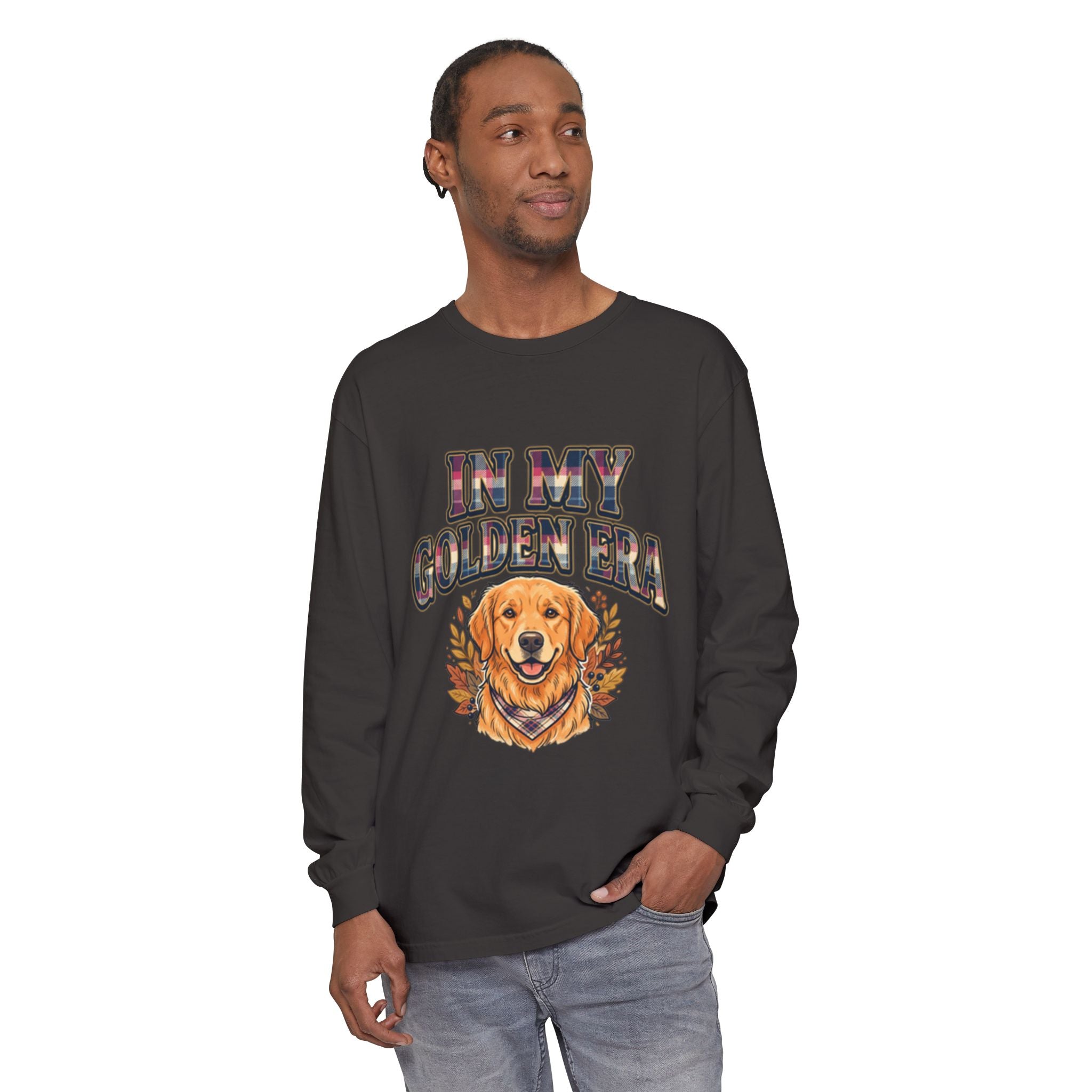 In My Golden Era Long Sleeve T-Shirt — Golden Retriever Graphic