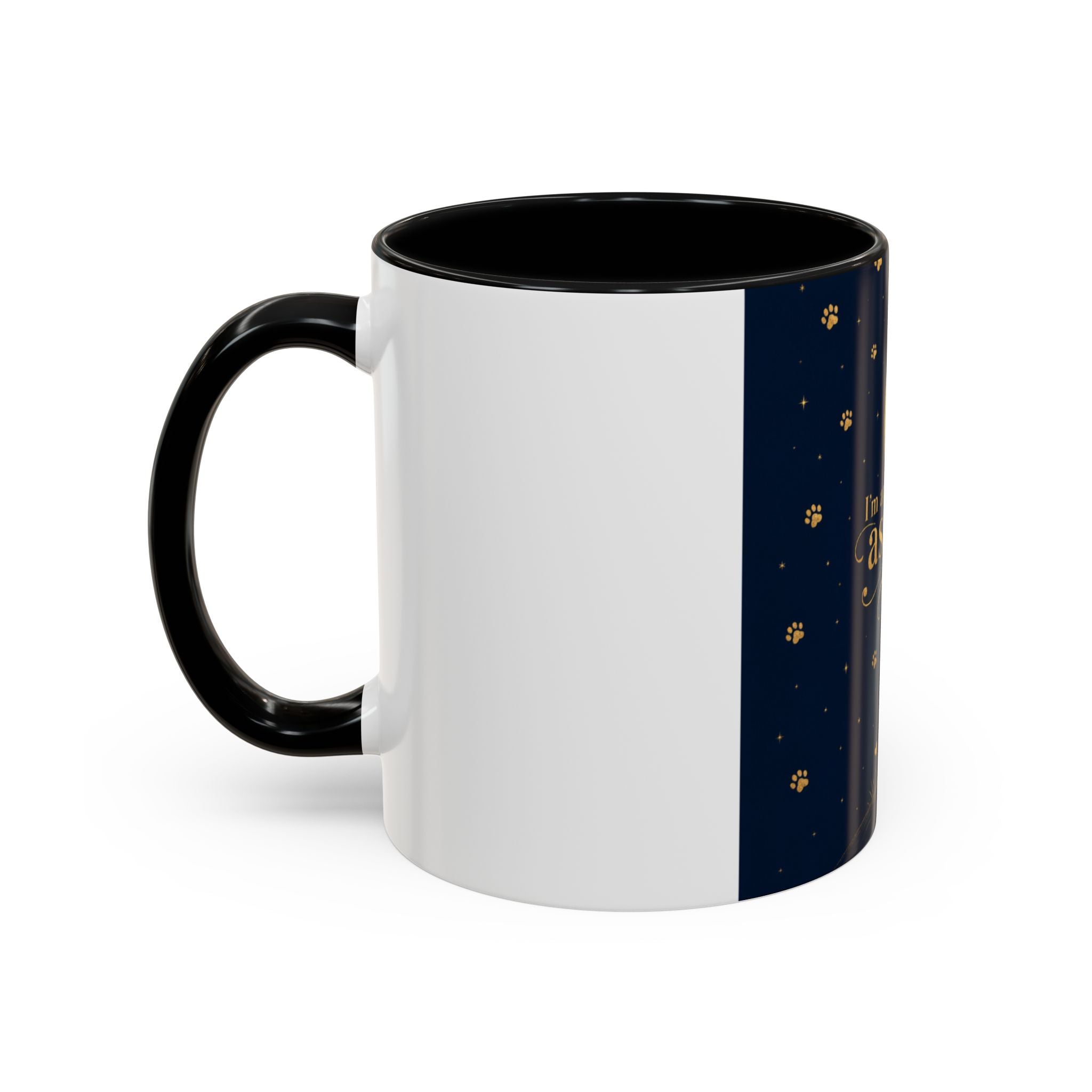 Accent Coffee Mug — “I’m an Astronaut, You’re the Moon” Dog Moonlight Design