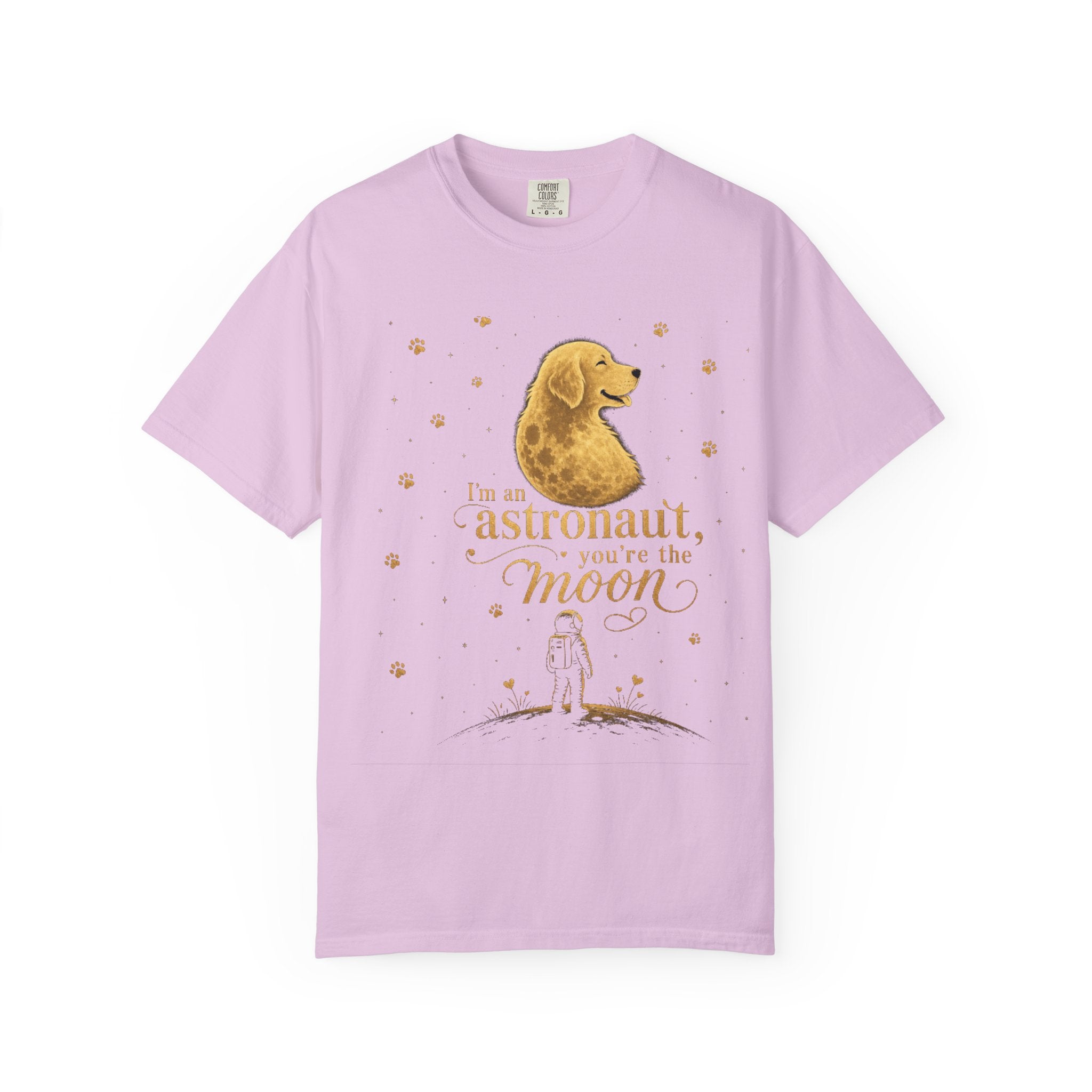 Astronaut & Moon Dog T-Shirt — "I'm an Astronaut, You're the Moon" Cute Space Dog Tee