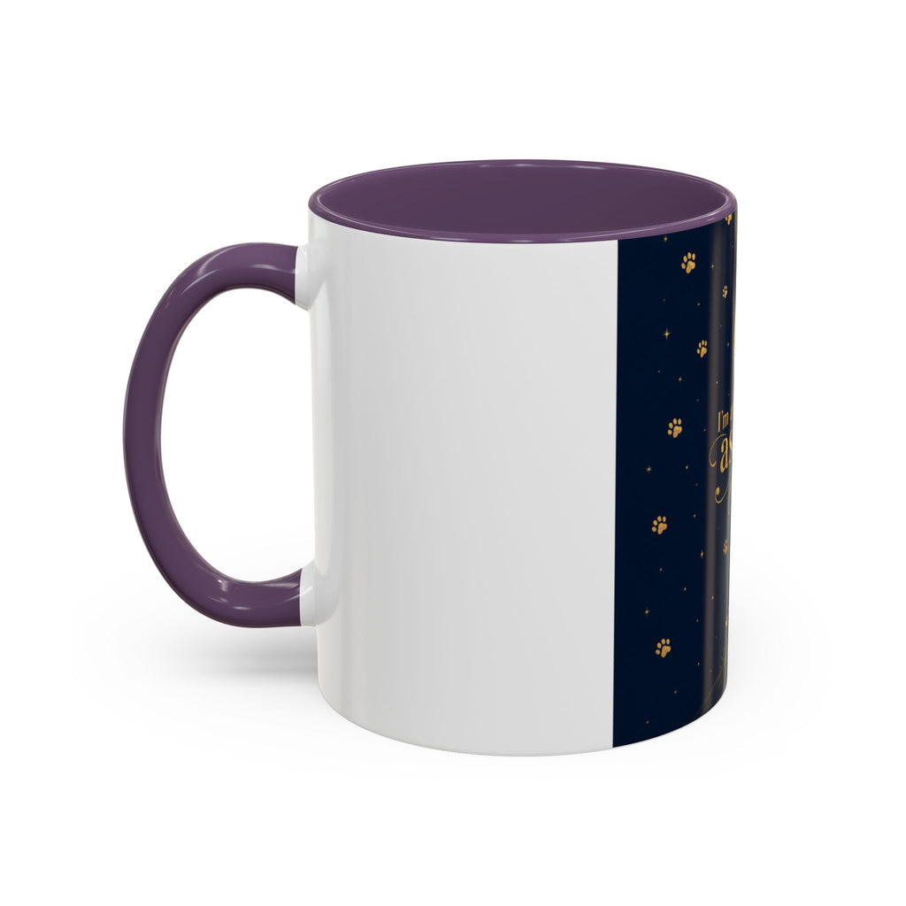 Accent Coffee Mug — “I’m an Astronaut, You’re the Moon” Dog Moonlight Design