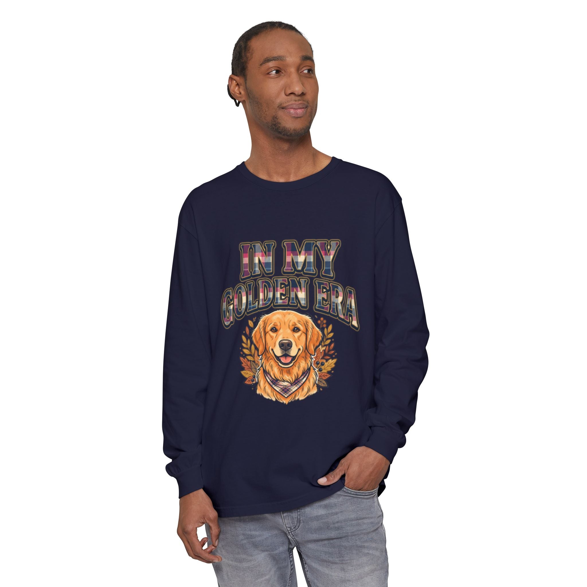 In My Golden Era Long Sleeve T-Shirt — Golden Retriever Graphic