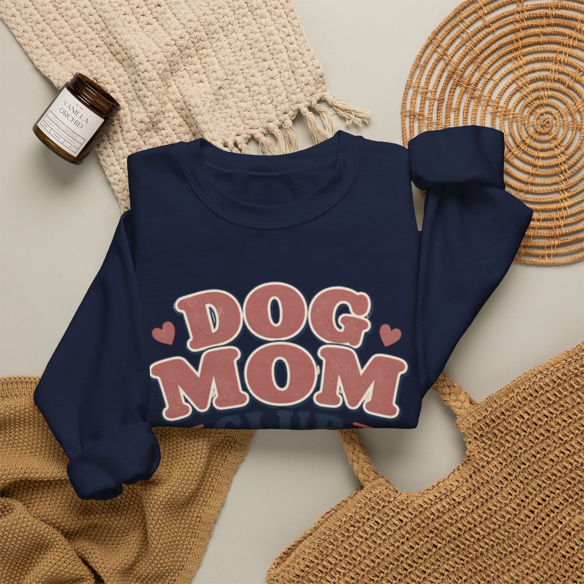 Dog Mom Club Sweatshirt — Cozy Crewneck for Dog Lovers