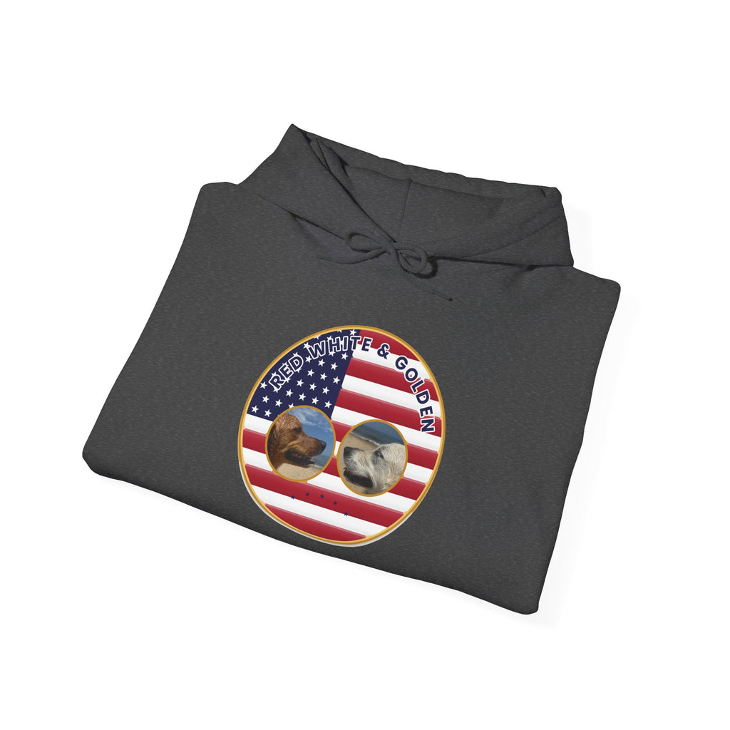 American Flag Sunglasses Hoodie — Patriotic USA Eagle Graphic Sweatshirt