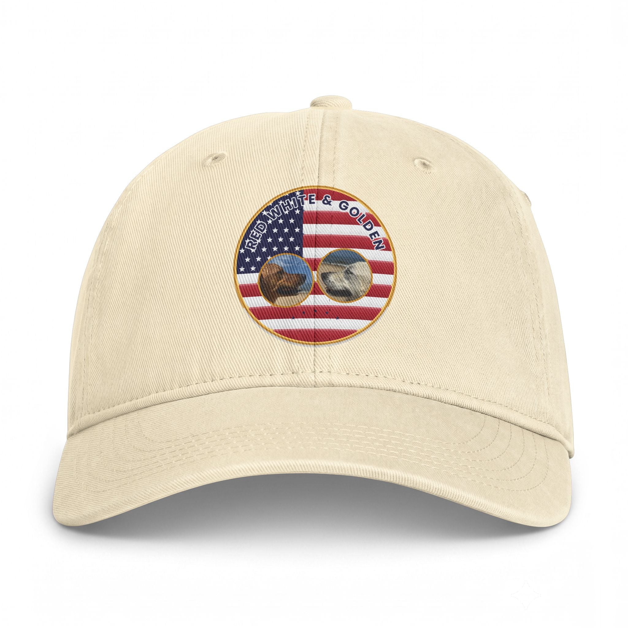 Golf & Golfers American Flag Patch Cap — Coastal Washed Baseball Hat