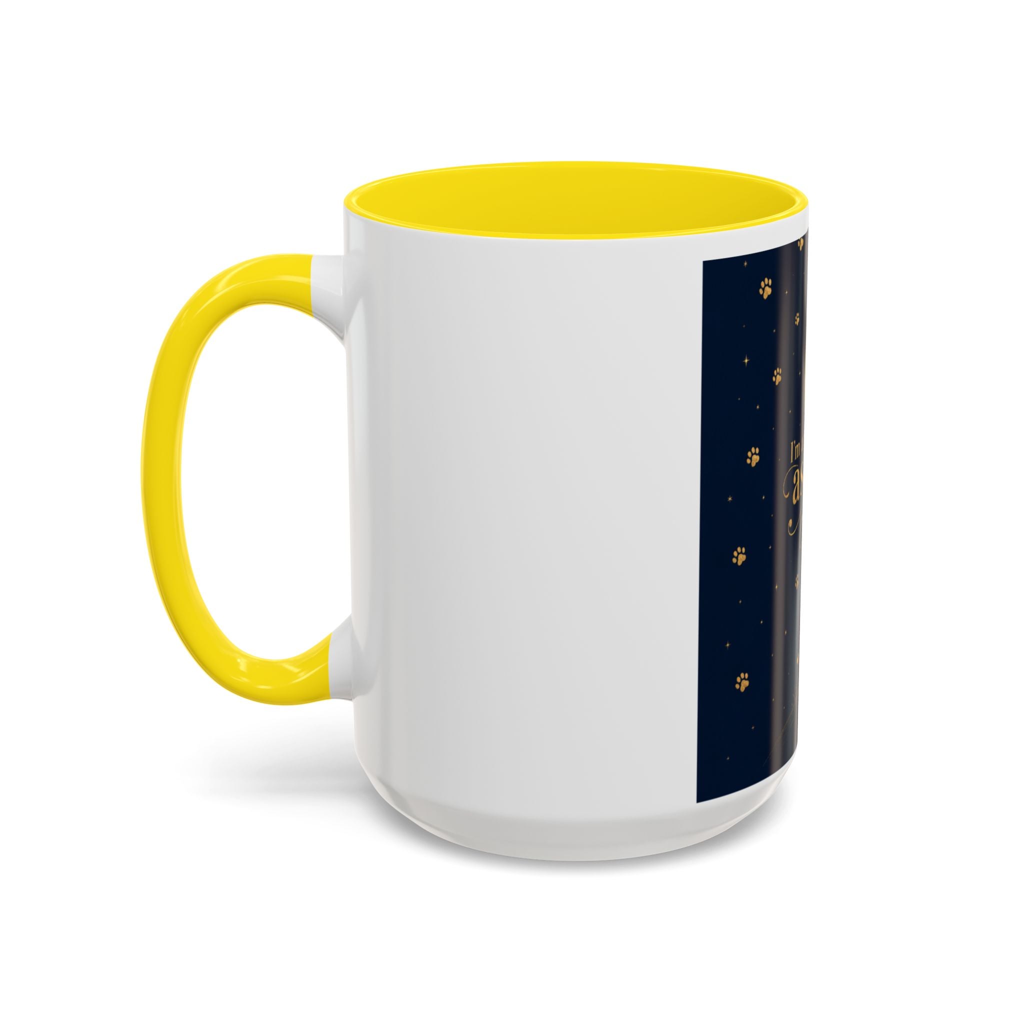Accent Coffee Mug — “I’m an Astronaut, You’re the Moon” Dog Moonlight Design