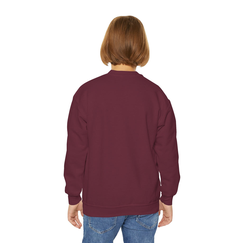 Youth Crewneck Sweatshirt - "Astronauts in the Moon" Cute Golden Bear & Moon Kids Pullover