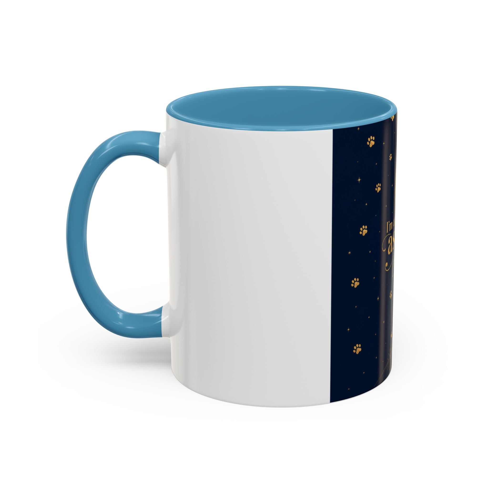 Accent Coffee Mug — “I’m an Astronaut, You’re the Moon” Dog Moonlight Design