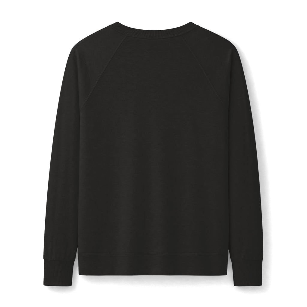 Women's Halloween 'Treats Only' Crewneck Sweatshirt — Pumpkin Dog & Ghosts