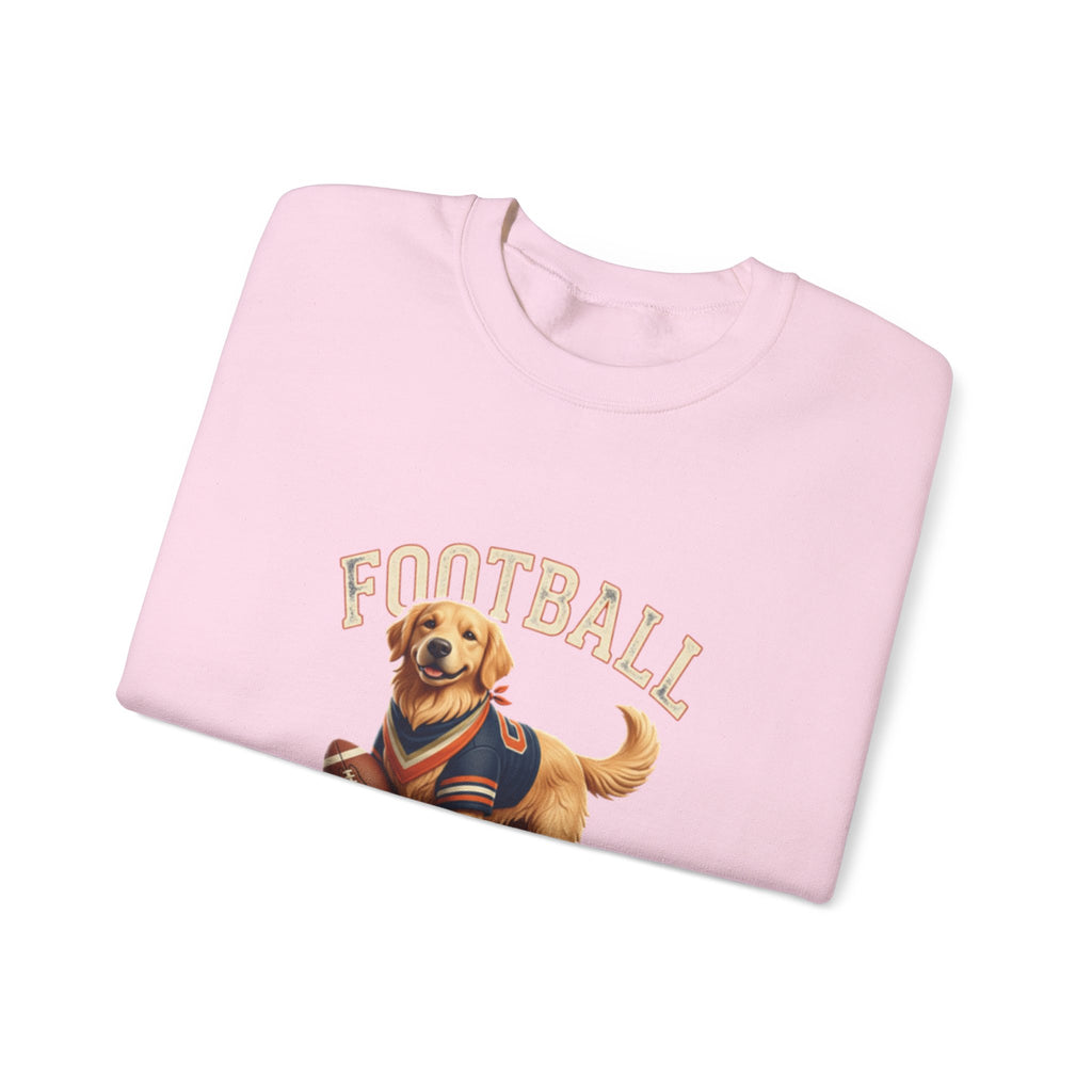 Football Season Sweatshirt — Cute Golden Retriever Dog Jersey Crewneck
