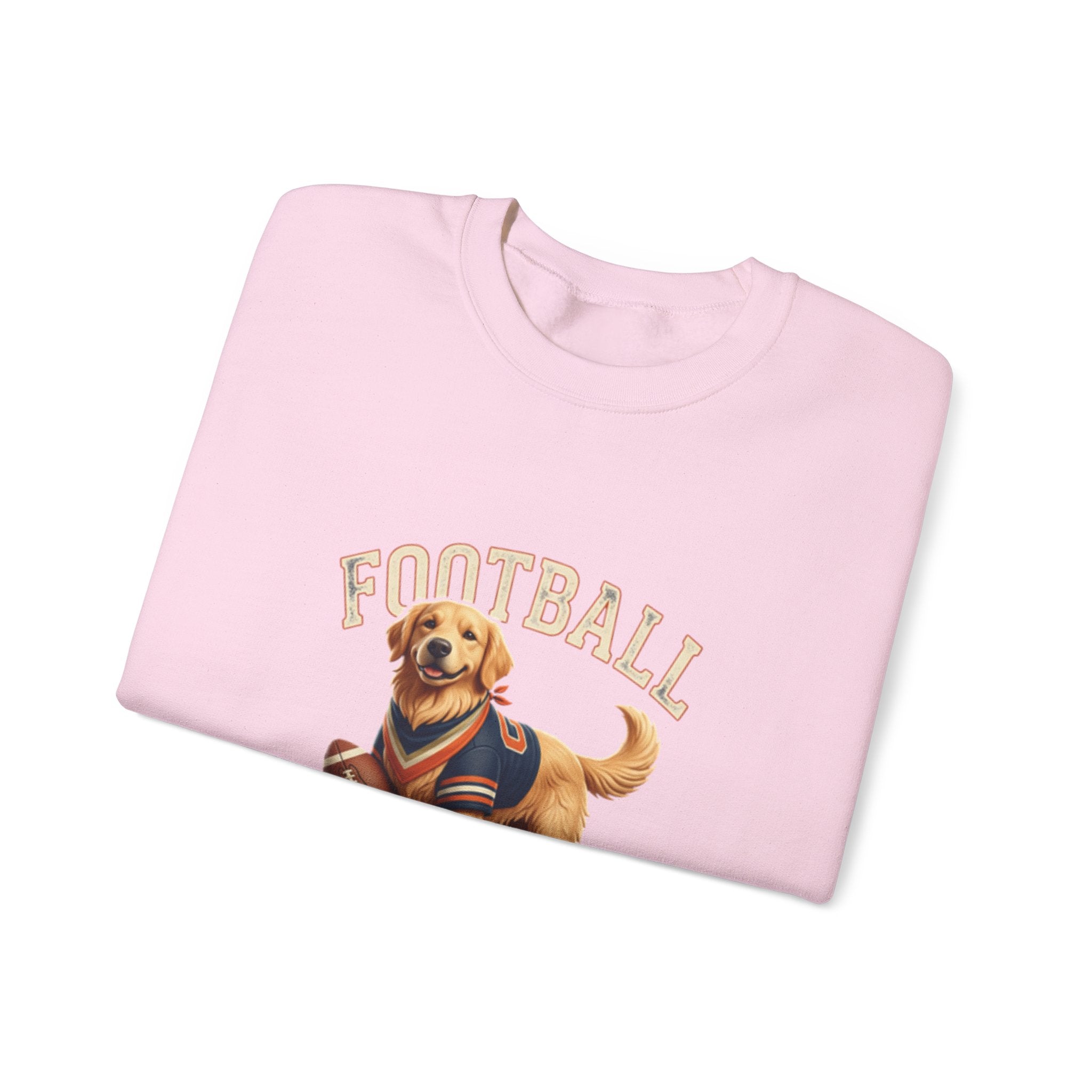 Football Season Sweatshirt — Cute Golden Retriever Dog Jersey Crewneck