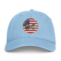 Golf & Golfers American Flag Patch Cap — Coastal Washed Baseball Hat