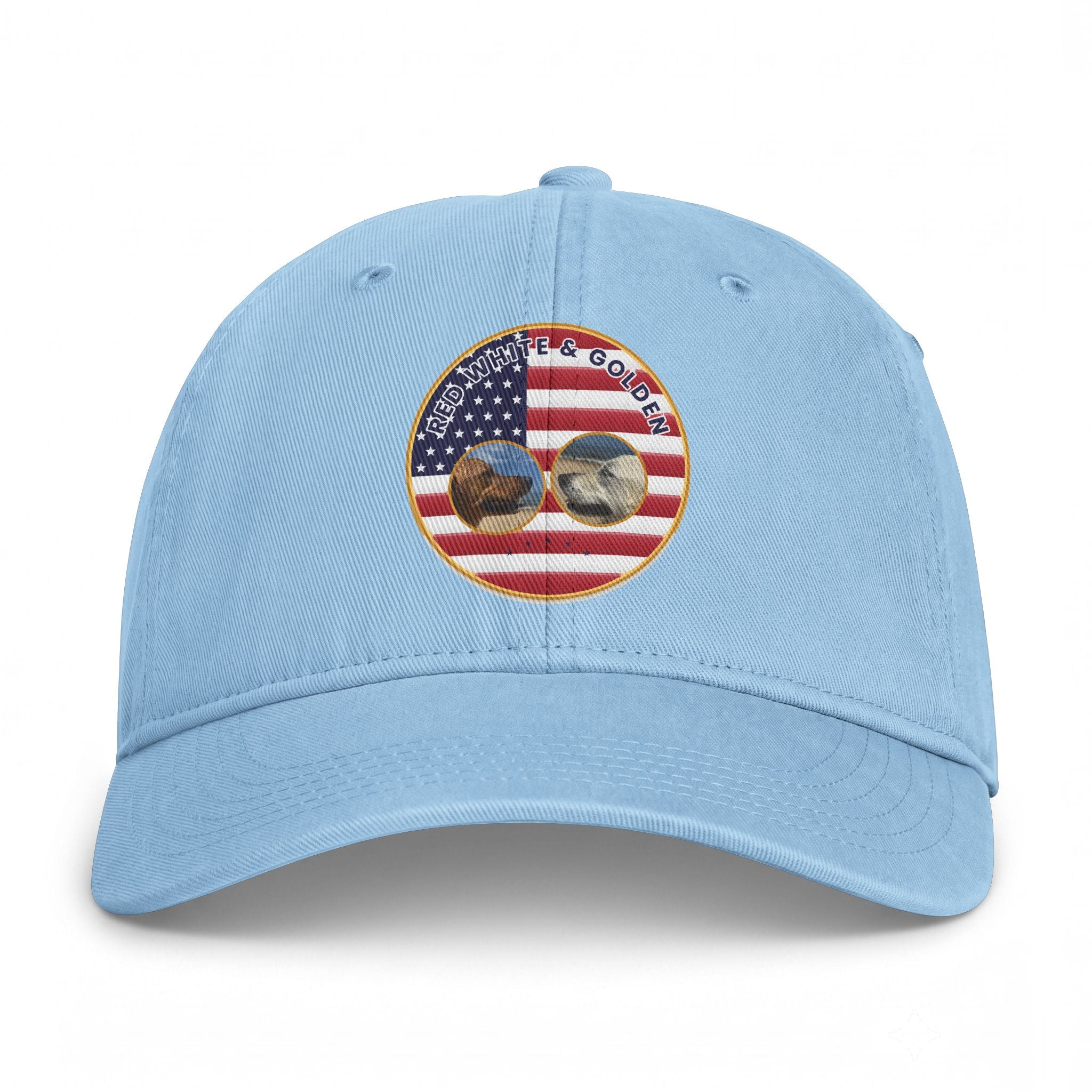 Golf & Golfers American Flag Patch Cap — Coastal Washed Baseball Hat