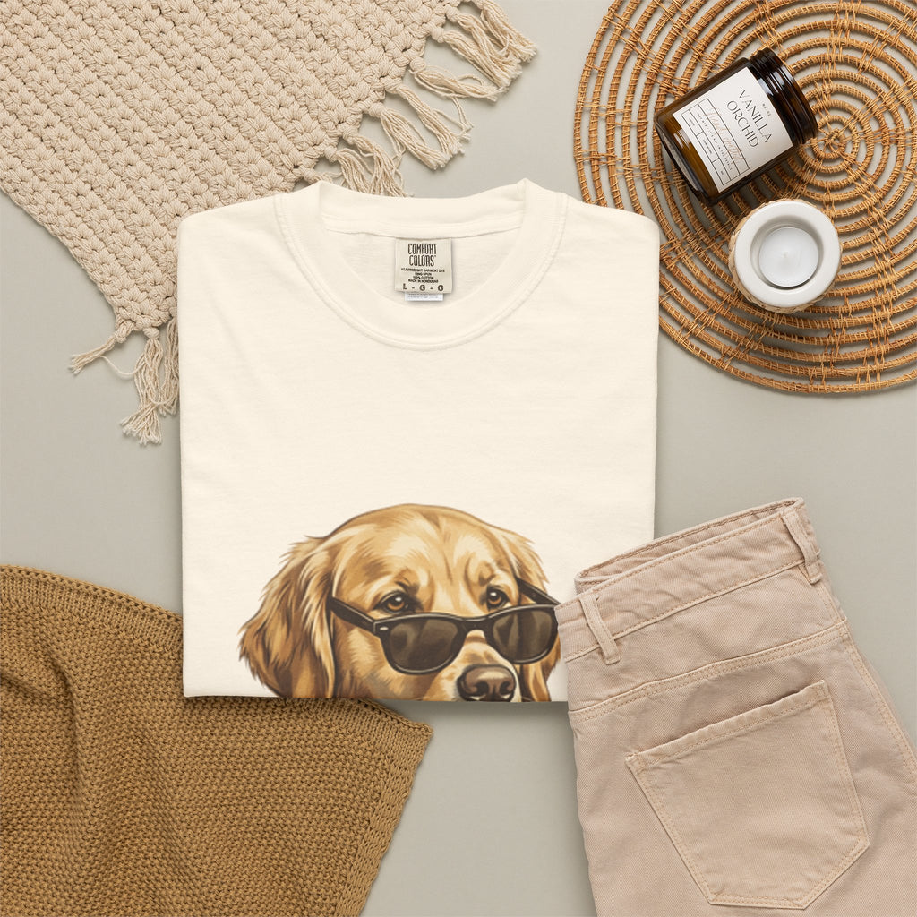 Bruh Sunglasses Golden Retriever T-Shirt