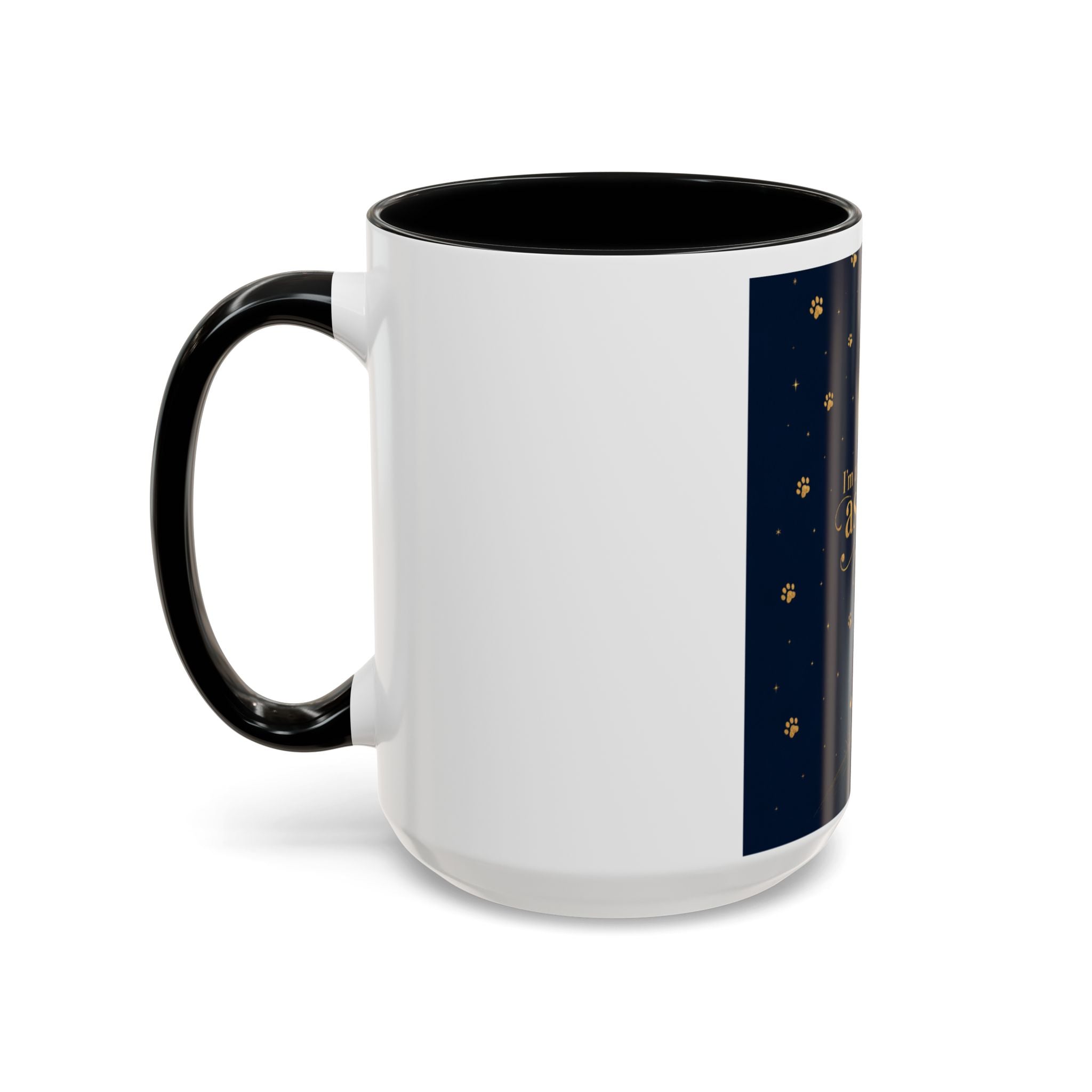 Accent Coffee Mug — “I’m an Astronaut, You’re the Moon” Dog Moonlight Design