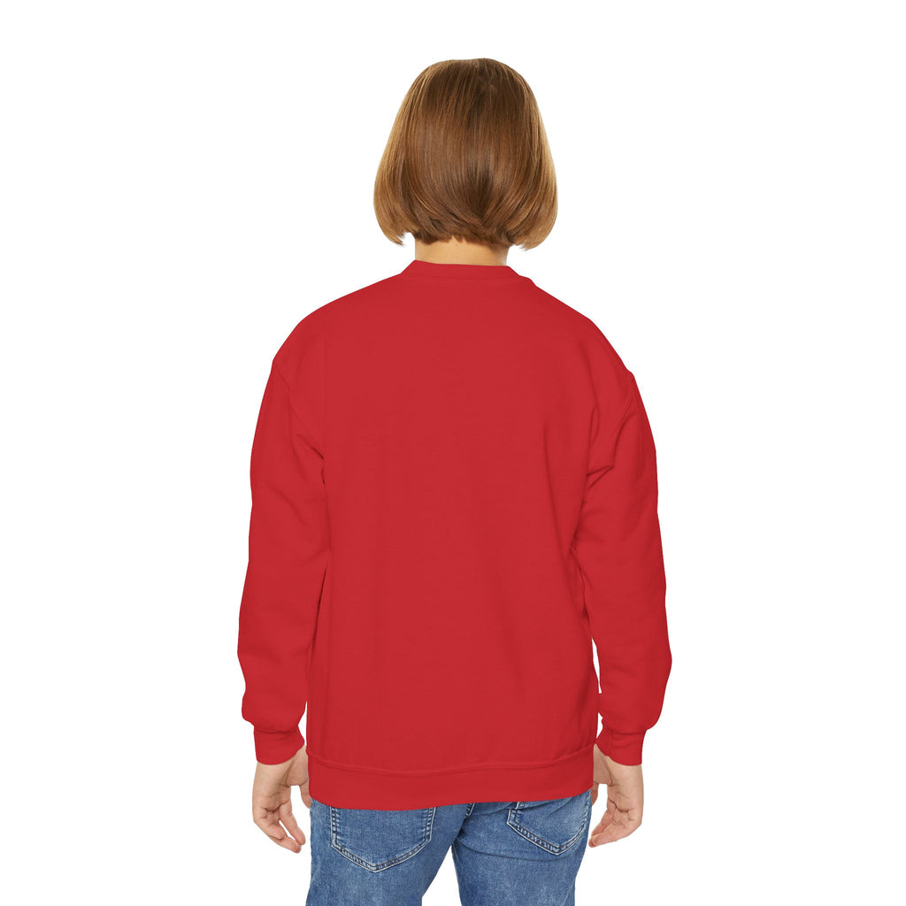 Youth Crewneck Sweatshirt - "Astronauts in the Moon" Cute Golden Bear & Moon Kids Pullover