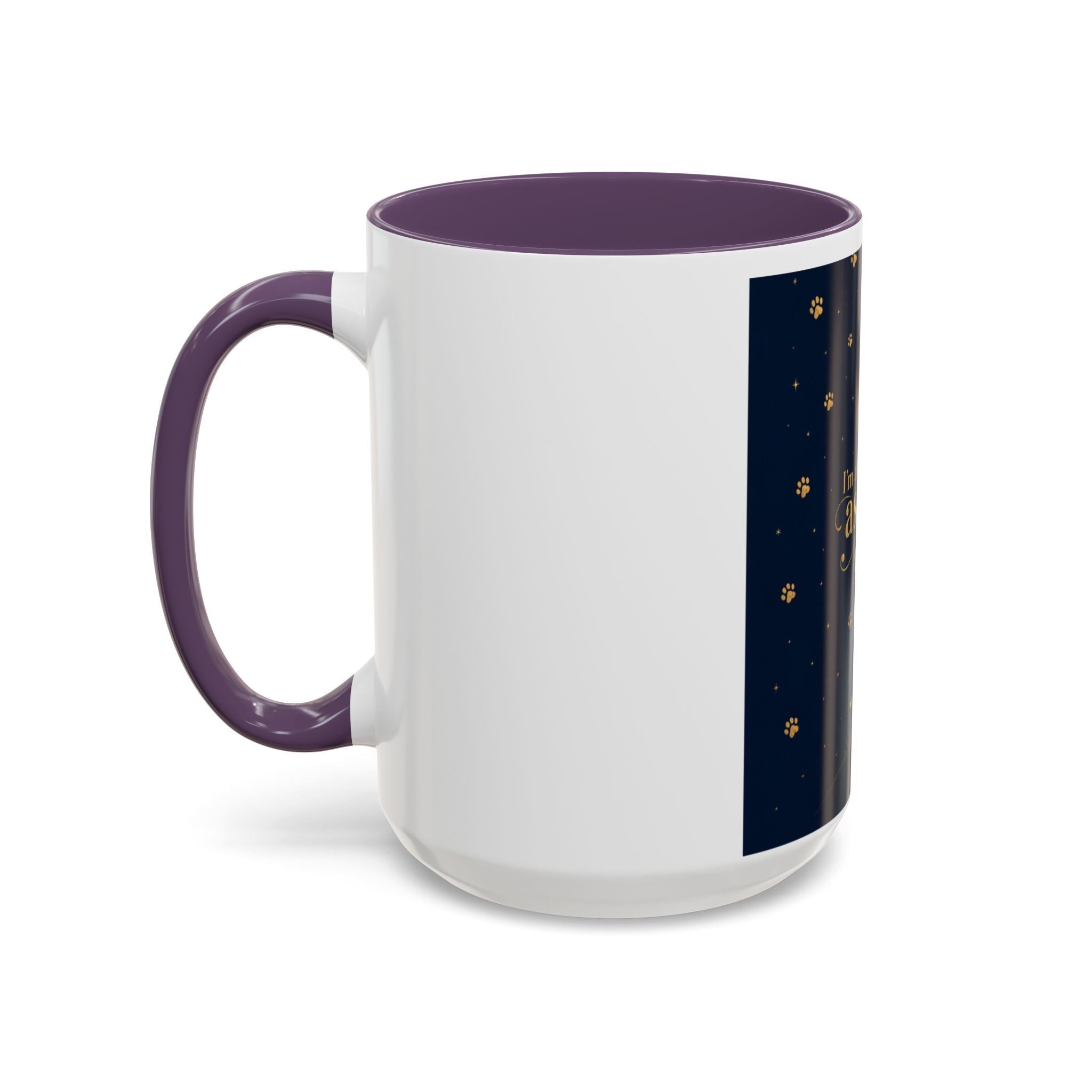 Accent Coffee Mug — “I’m an Astronaut, You’re the Moon” Dog Moonlight Design