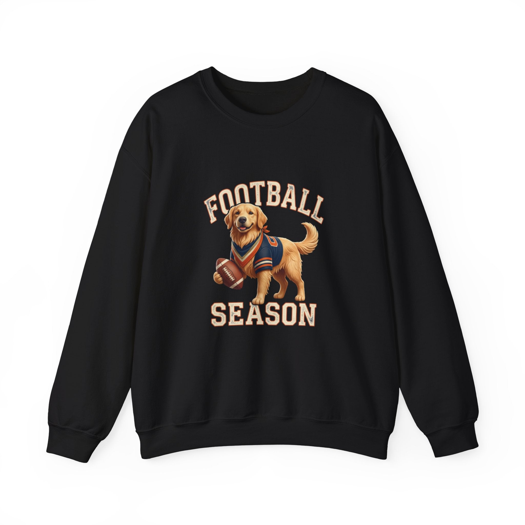 Football Season Sweatshirt — Cute Golden Retriever Dog Jersey Crewneck