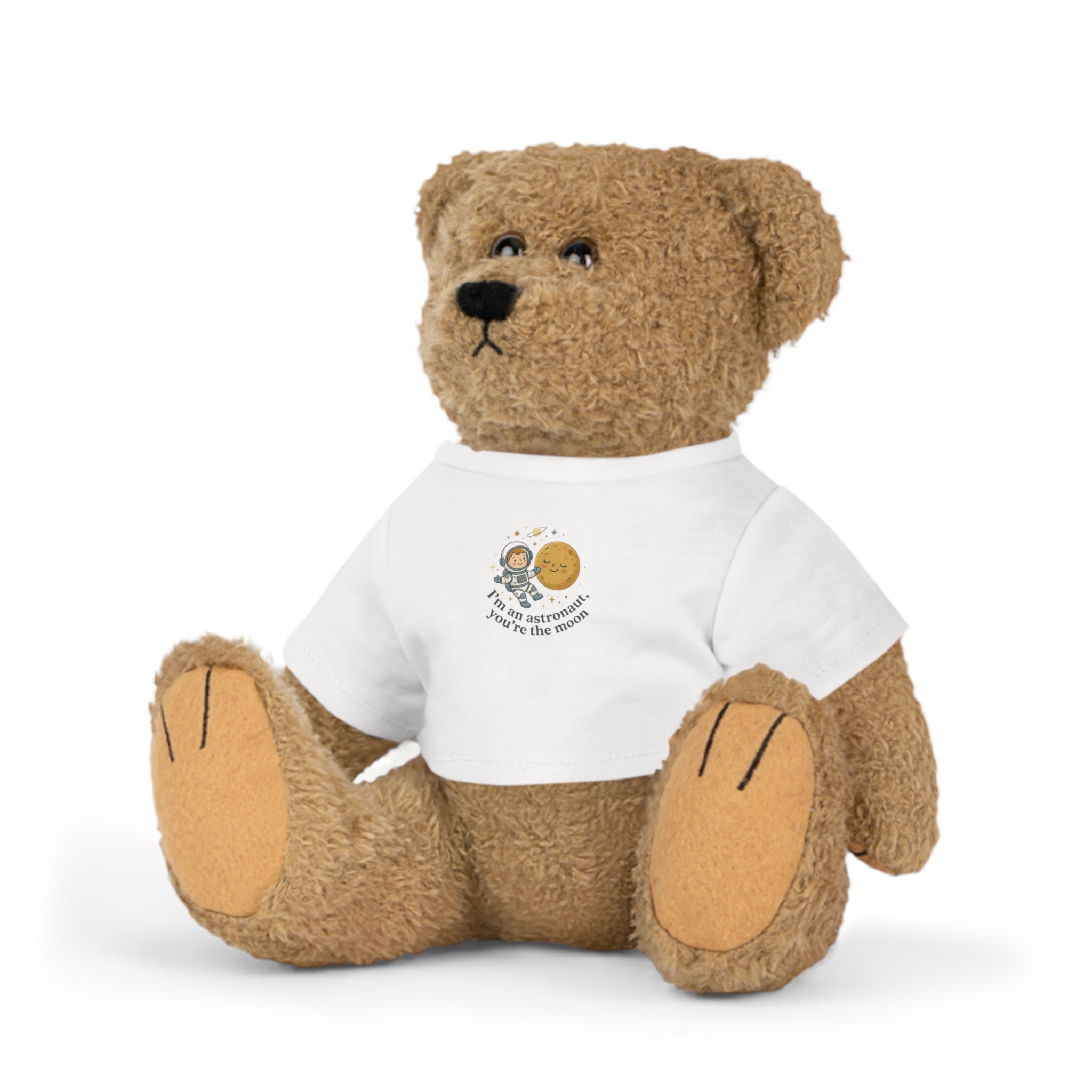 Stuffed Bear Plush with "You Are My Sunshine" T‑Shirt — Cute Gift for Kids & New Parents