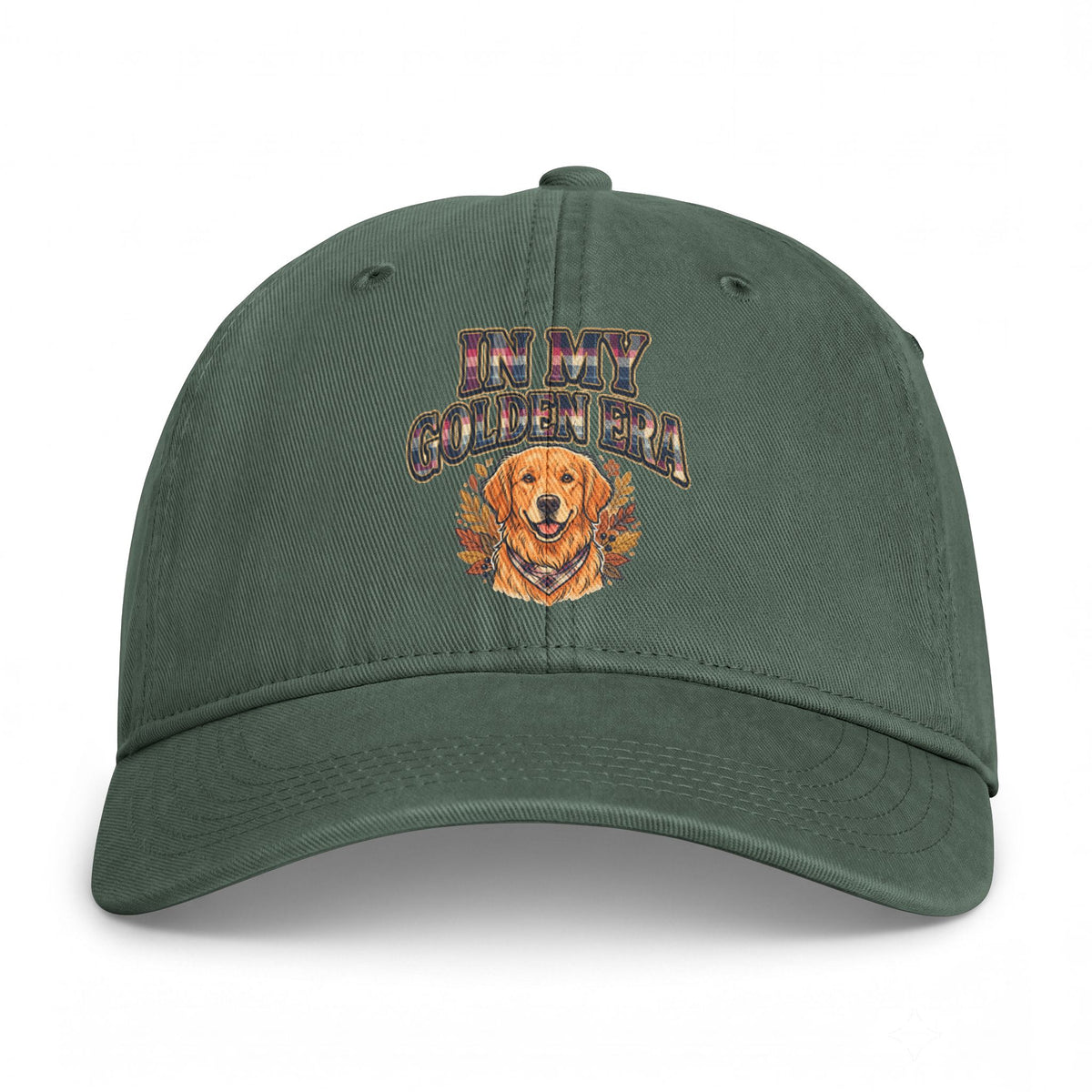 Embroidered 'In My Golden Era' Golden Retriever Cap